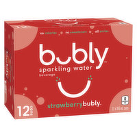 Bubly - Sparkling Water Strawberrybubly, 12 Each