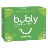 Bubly - Sparkling Water Limebubly, 12 Each