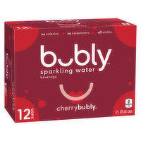 Bubly - Sparkling Water Cherrybubly, 12 Each