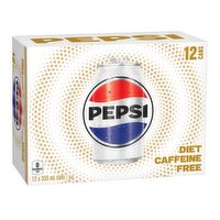 Pepsi - Caffeine Free Diet Cola, 12 Each