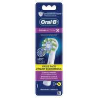 Oral B - Cross Action X Replacement Heads, 5 Each