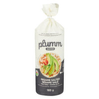 Plumm Good - Sesame Rice Cakes Salted, 185 Gram