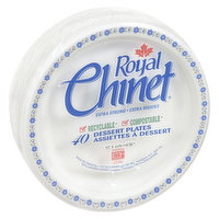 Royal Chinet - Dessert Plates, 40 Each