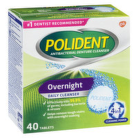 Polident - Denture Cleanser Tablets Overnight, 40 Each
