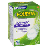 Polident - Overnight Denture Cleaner Triple Mint Fresh, 96 Each