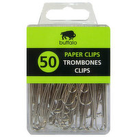 Buffalo - Metal Paper Clips - 50 pk, 50 Each