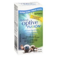 Refresh - Optive Fusion Lubricant Eye Drops, 10 Millilitre