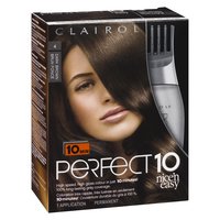 Clairol - Nice n Easy Perfect 10 - Dark Brown 4, 1 Each