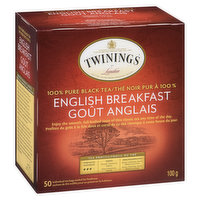 Twinings - English Breakfast Tea, 50 Each