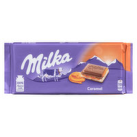 Milka - Milk Chocolate Confection with Caramel Filling, 100 Gram