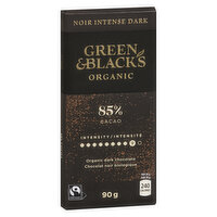 GREEN & BLACK'S - Organic Dark Chocolate - 85%  Cocoa, 90 Gram