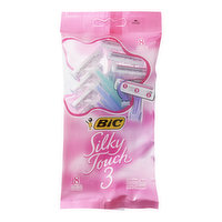 BIC - Silky Touch 3 Razors, 8 Each