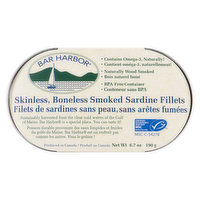 Bar Harbor - Sardine Fillets Smoked Skinless Boneless, 190 Gram