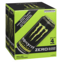 Monster - Energy Drink Zero Sugar, 4 Each