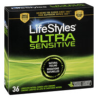 Lifestyle - Ultra Sensitive Condoms, 36 Each