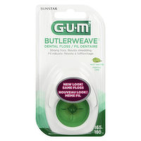 GUM - Bulterweave Mint Wax Floss 16m, 1 Each