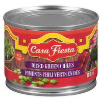 Casa Fiesta - Green Chilie, Diced - Mild, 118 Millilitre