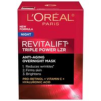 L'Oreal - Revitalift Triple Power LZR Anti-Aging Overnight Mask, 1 Each