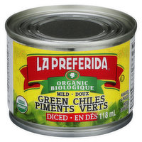 La Preferida - Diced Green Chiles - Mild, 118 Millilitre