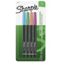 Sharpie - Pen Stylo Fine Tip - Assorted, 4 Each