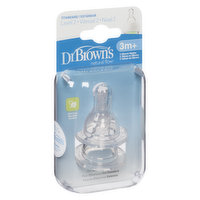Dr Brown's - Silicone Nipple - Level 2, 2 Each