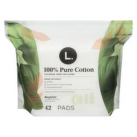 L. Pads with Wings, Chlorine Free, Ultra Thin, Extra Long Overnight - 36 pads