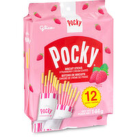 Glico - Pocky Biscuit Sticks Strawberry, 12 Each