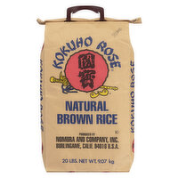 Kokuho Rose - Natural Brown Rice, 20 Pound