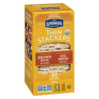 Lundberg - Thin Stackers Brown Rice Cakes Salt Free, 167 Gram