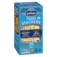 Lundberg - Organic Thin Stackers - Brown Rice, 24 Each