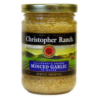 Christopher Ranch - California Grown Garlic Minced in Water, 227 Gram