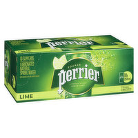 Perrier - Sparkling Water-Slim Can Lime, 10 Each