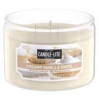 Candle-Lite - Creamy Vanilla Swirl Candle Jar, 283 Gram