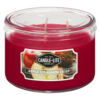 Candle-Lite - Apple Cinnamon Candle Jar, 3 Wick, 283 Gram