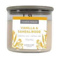 Candle Lite - Vanilla & Sandalwood Candle Jar, 418 Gram