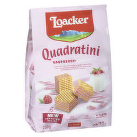 Loacker - Wafer Cookies, Quadrtini Raspberry Yogurt, 220 Gram