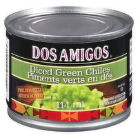 Dos Amigos - Diced Green Chiles, 114 Millilitre