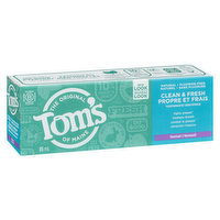 Tom's Of Maine - Clean & Fresh Toothpaste - Fennel, 85 Millilitre