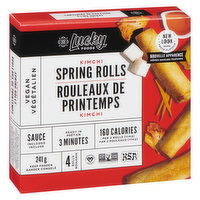 Lucky Food - Kimchi Spring Rolls