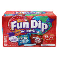 Wonka - Fun Dip Candy Valentine Card Pouches, 24 Each