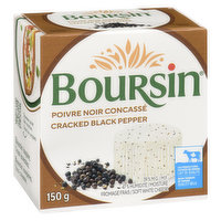 Boursin - Cracked Black Pepper Cream Cheese, 150 Gram