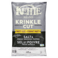 Kettle Brand - Krinkle Cut Salt & Fresh Pepper Potato Chips