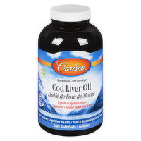 Carlson Labs - Cod Liver Oil Lemon, 300 Each