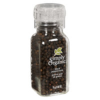 Simply Organic - Black Peppercorn with Grinder, 75 Gram