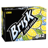 Lipton - Brisk Lemon Zero Sugar, 12 Each