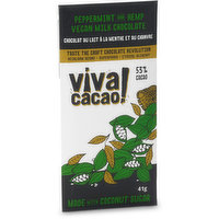 Viva Cacao - Chocolate Bar Mint Hemp Milk, 41 Gram