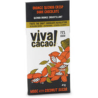 Viva Cacao - Chocolate Bar Orange Crisp, 41 Gram