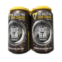Grizzly Paw Grizzly Paw - Root Beer Soda, 4 Each