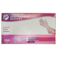 Gia - Disposable Vinyl Gloves (Medium), 200 Each