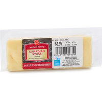 Western Family - Canadian Swiss Cheese, 255 Gram